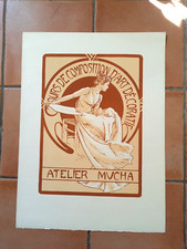 Affiche Atelier Mucha Cours de composition d'art décoratif Art nouveau
