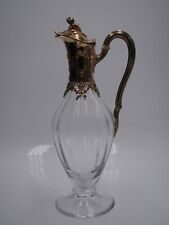 TETARD TRES BELLE AIGUIERE EN VERMEIL POINCON MINERVE DECOR LOUIS XV ET VERRE