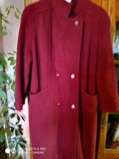 Manteau Bordeaux  Michel Valérie T 44: XXL:16 / 46  BE