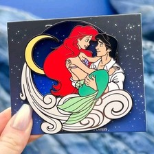 PIN LIMITED DLP DISNEYLAND PARIS JUMBO ARIEL ERIC MERMAID LUNE MOON COUPLE LOVE