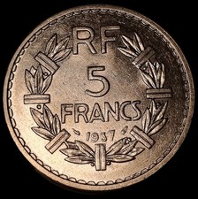 5 Francs 1937 République