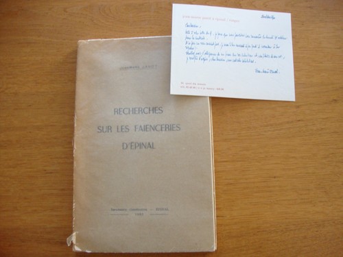 Recherches faïenceries epinal - recherches,