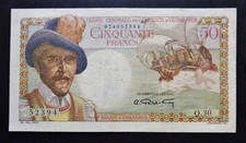 Afrique Equatoriale Française - 50 Francs  "Belain d'Esnambuc" - 1947 - Q.30