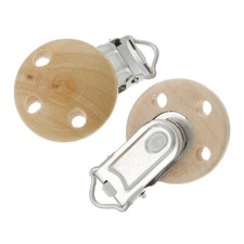 Clip Pince en Bois Rond Nature