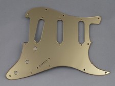 STRATOCASTER Doré Miroir Rayure Plaque Sss Pickguard Pour USA / Mex FENDER