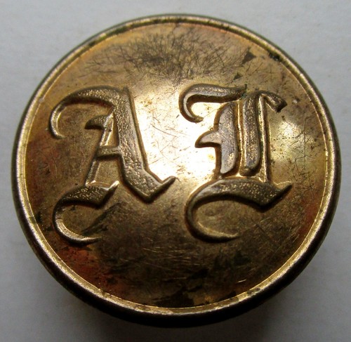 Bouton bombé métal doré - en,