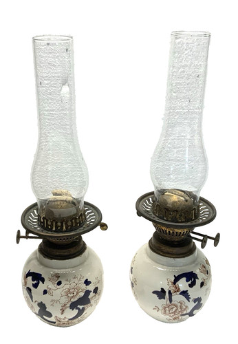 Paire anciennes lampes - paire,