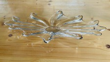 Ancienne Superbe Grande Coupe a Fruit Cristal type Art Vannes France Année 50