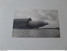 carte photo dirigeable allemand zeppelin IV lac de constance hangar flottant