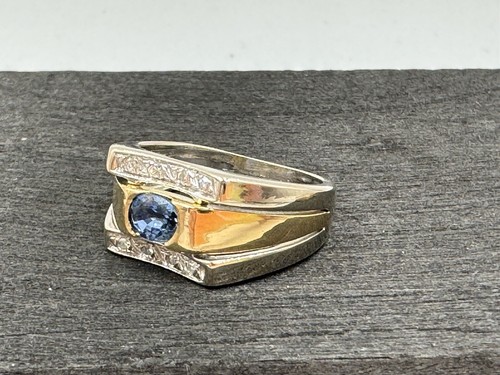 Superbe bague saphir - saphir, diamants