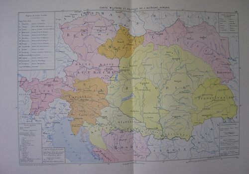 Grande carte militaire - , et