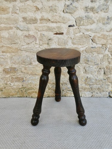 Tabouret tripode bois - tripode, en