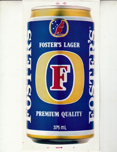 Autocollant biere foster s - biere, "foster's