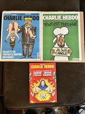 CHARLIE HEBDO Set Of 3 French
