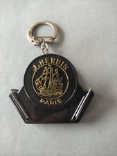 Porte-clés Galion J. HERBIN PARIS Stylo Plume Papeterie Keychain vintage 60'
