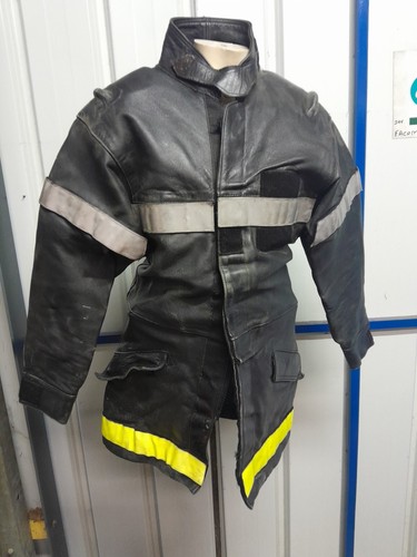 Veste cuir pompier feux - veste,