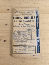 guides thiolier cartes taride la normandie 1934 treport mont saint michel