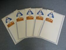 LOT DE 5 MENUS BUVARDS (Bleu Reckitt)