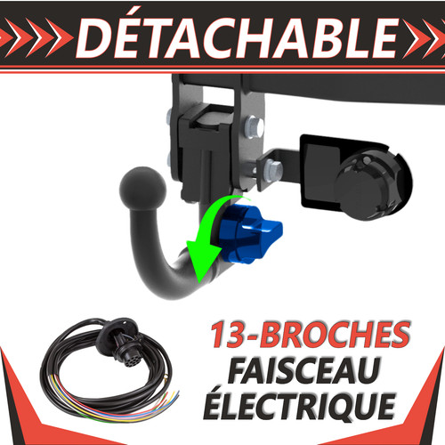 Attelage détachable pour - , audi
