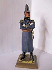 FIGURINE PLOMB 100mm  LE CIMIER GENERAL EN REDINGOTE  EMPIRE NAPOLEON