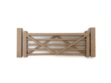 Kit OO/HO Cinq Barrières (Bois Naturel) x3 Maquette Paysagère LX459