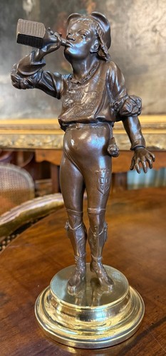 Sculpture bronze homme