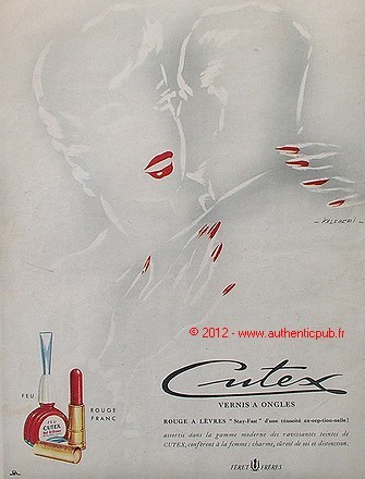 Publicite cutex vernis ongle - publicite,