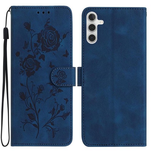 étui cuir motif fleur - motif, rose