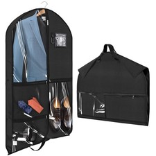 Housse Costume Homme Pliable Noir Housse Vetements à Suspendre Danse avec Poc...