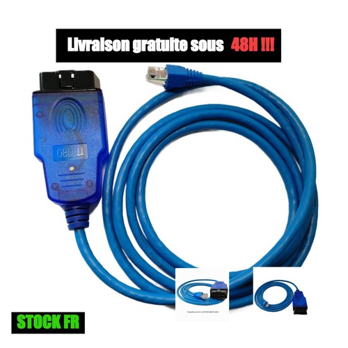 Câble obd2 ethernet rj45 - obd2,