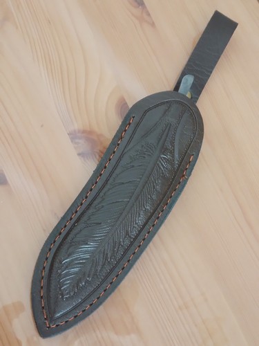 Couteau pliant damas forgé - couteau,