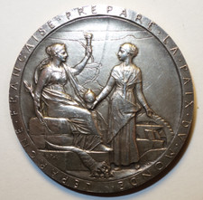 Médaille argent Compagnie Universelle du Canal Maritime de Suez, 1867 !!