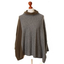 Pull femme SOMEDAY poncho gris