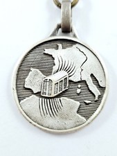 PORTE-CLES - Augis DÉMÉNAGEMENTS SALMON - Alger ALGÉRIE Vintage Métal 1960s