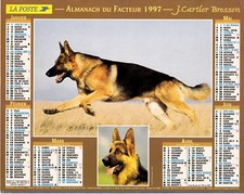 CALENDRIER DES  POSTES . ALMANACH DU FACTEUR.  1997 . PTT .  Cartier bresson
