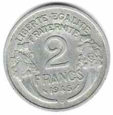 --- 2 Francs Morlon 1945 C