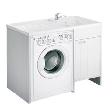 MEUBLE CACHE LAVE LINGE AVEC