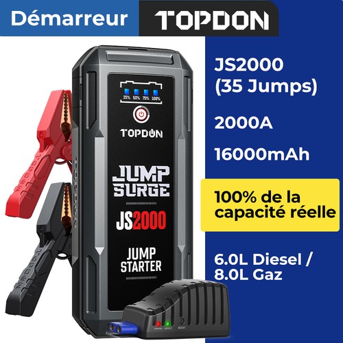 Topdon js2000 démarreur - js2000, 2000a