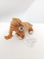 Peluche/Doudou Petit Mammouth Marron Blanc Crème Beige 21cm De Long  -  WWF 1986