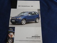 catalogue feuillet AC SCHNITZER bmw X5
