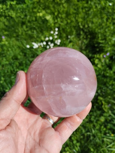 Quartz rose forme sphère - quartz,