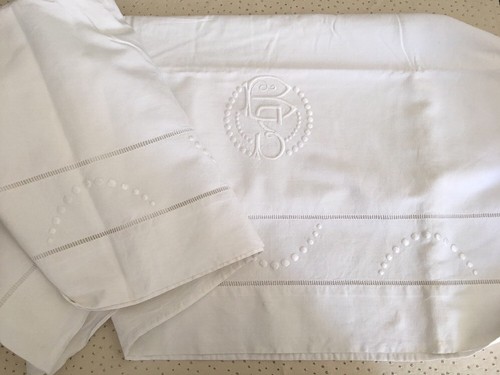 Drap ancien lin - ancien, coton