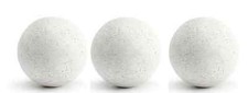 3 balles de baby foot pro neuves en liége blanches homologuées baby-foot BONZINI