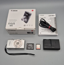Canon IXUS 185 20.0MP 8x Digital Compact Camera Silver, SD, Charger, Great!