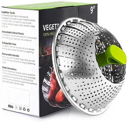 Pliable panier vapeur - vapeur,, cuit