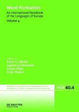 Peter O. Müller Word-Formation (Relié)