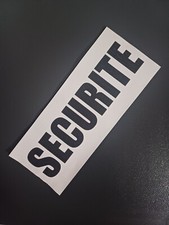 dossard SECURITE Fixation