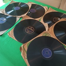 Lot 8 Disques Gramophone