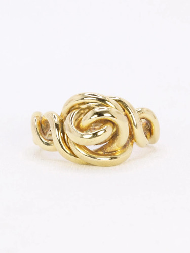 Bague noeud vintage jaune - noeud,