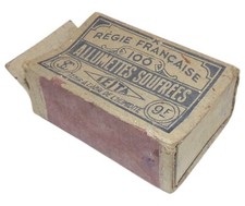 Boite vide de 100 allumettes soufrées français WW2 France 1940